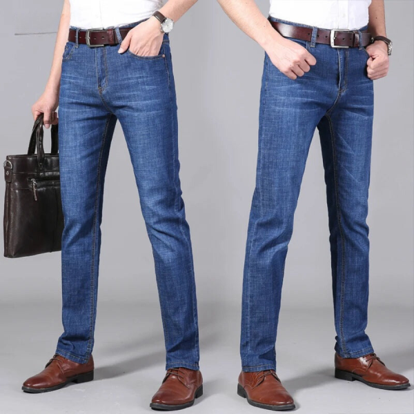 Men’S Straight Leg Stretch Jeans Office Jeans HVNHD16