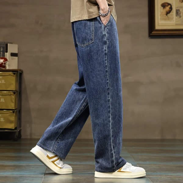 Street Style Wide Leg Drawstring Jeans HVNHD19