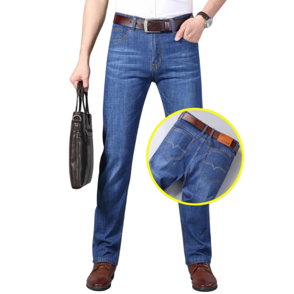 Men’S Straight Leg Stretch Jeans Office Jeans HVNHD16