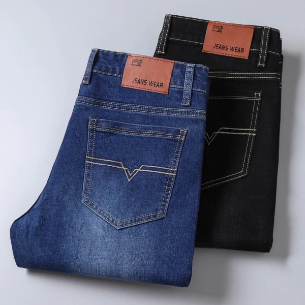 Straight Leg Stretch Cotton Jeans HVNHD5