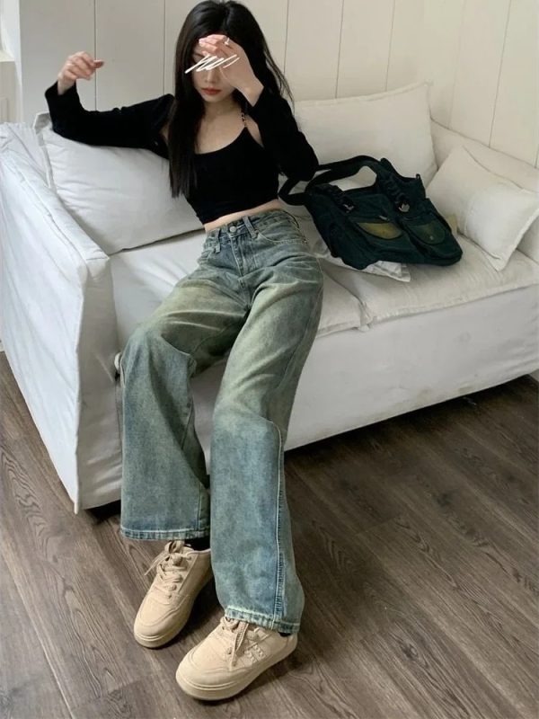 Y2k Baggy Wide Leg Jeans Women