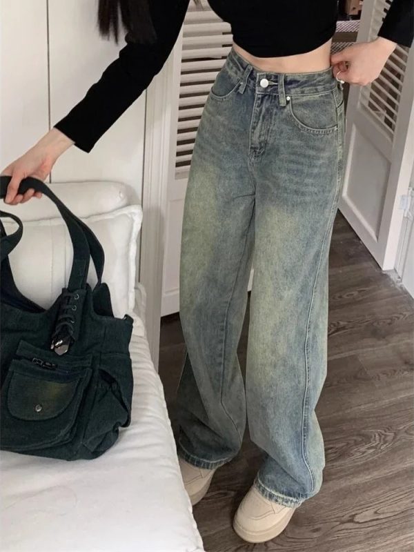 Y2k Baggy Wide Leg Jeans Women