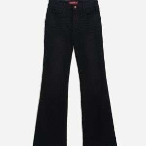 Women’s Black Flared Jeans WHVNGVN58