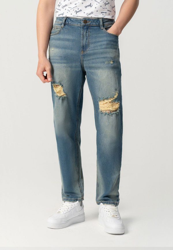 Men’s Ripped Baggy Jeans HVNGVN15