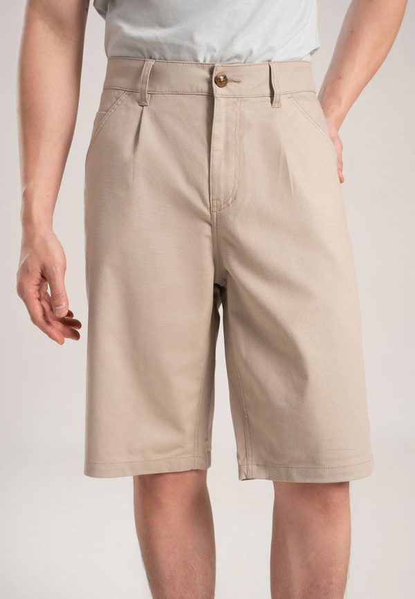 Men’s Straight Fit Khaki Shorts Pants SMHVNGVN14