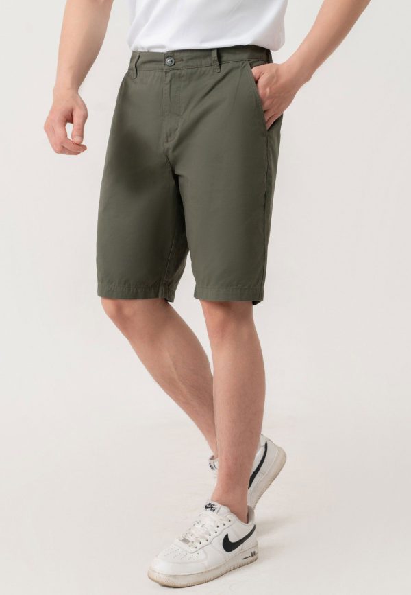 Men’s Straight Fit Khaki Shorts Pants SMHVNGVN13