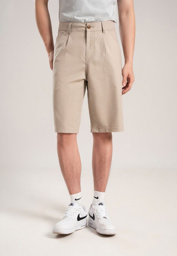 Men’s Straight Fit Khaki Shorts Pants SMHVNGVN14