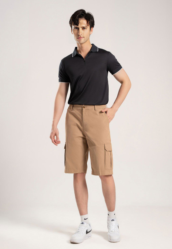 Men’s Straight Fit Khaki Shorts Pants SMHVNGVN6