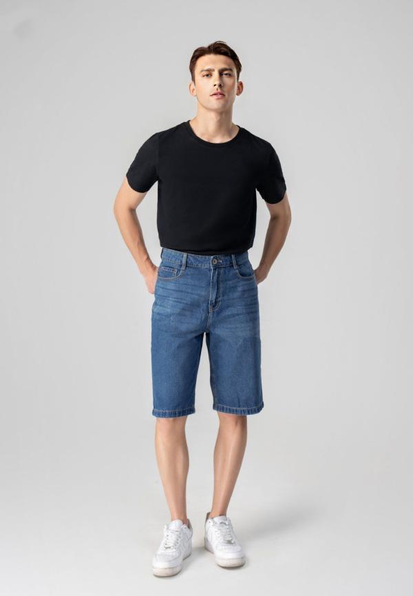 Men’s Straight Fit Short Jeans SMHVNGVN4