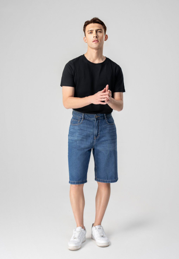 Men’s Straight Fit Short Jeans SMHVNGVN4