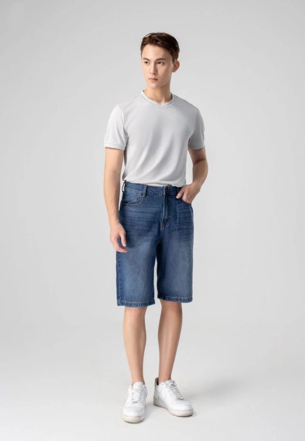 Men’s Straight Fit Short Jeans SMHVNGVN4