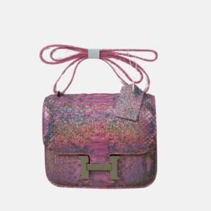 Comstance 19cm Python Skin Silver lock