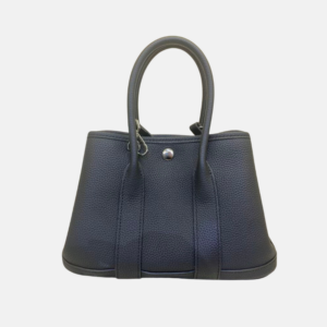 Garden Party 25 Silver Lock Cowhide Leather Handbag for Women